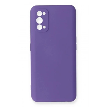 Realme 7 Pro Kılıf Nano içi Kadife Silikon - Mor