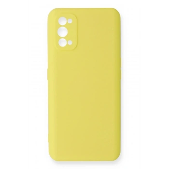 Realme 7 Pro Kılıf Nano içi Kadife Silikon - Sarı