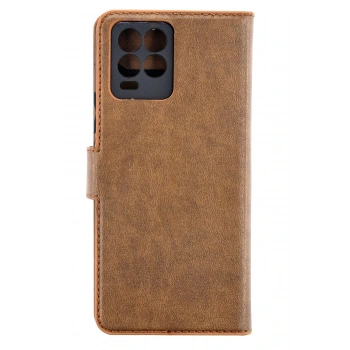 Realme 8 Pro Kılıf Trend S Plus Kapaklı Kılıf - Taba