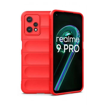 Realme 9 Pro 5G Kılıf Optimum Silikon - Kırmızı