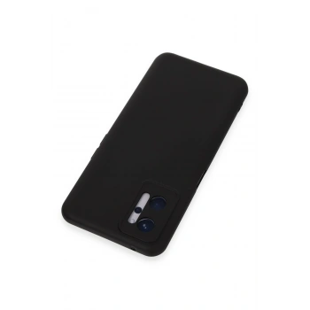 Realme 9i 4G Kılıf Nano içi Kadife Silikon - Siyah