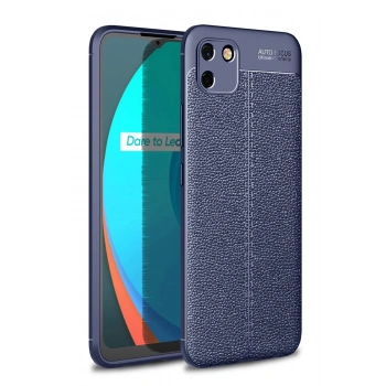 Realme C11 2021 Kılıf Auto Focus Kapak - Lacivert