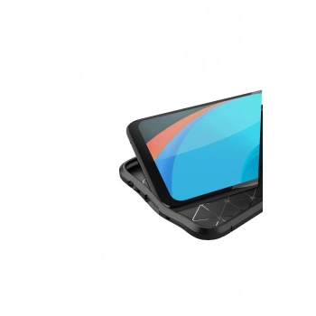 Realme C11 2021 Kılıf Auto Focus Kapak - Siyah