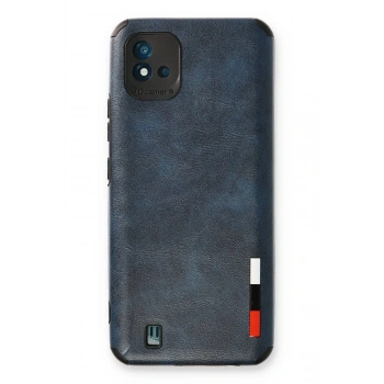 Realme C11 2021 Kılıf Loop Deri Silikon - Lacivert