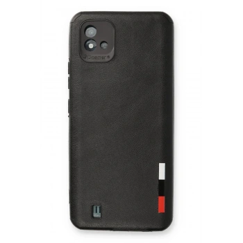 Realme C11 2021 Kılıf Loop Deri Silikon - Siyah