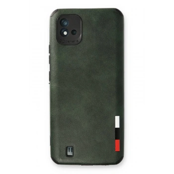 Realme C11 2021 Kılıf Loop Deri Silikon - Yeşil