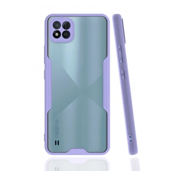 Realme C11 2021 Kılıf Platin Silikon - Lila