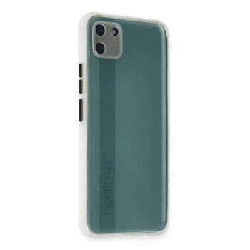 Realme C11 Kılıf Miami Şeffaf Silikon - Şeffaf