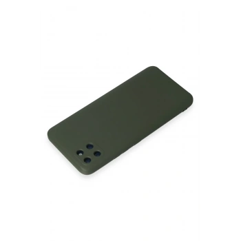 Realme C11 Kılıf Nano içi Kadife Silikon - Koyu Yeşil