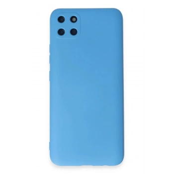 Realme C11 Kılıf Nano içi Kadife Silikon - Mavi