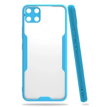 Realme C15 Kılıf Platin Silikon - Mavi