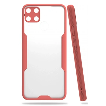 Realme C15 Kılıf Platin Silikon - Pembe