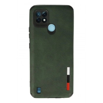 Realme C21 Kılıf Loop Deri Silikon - Yeşil