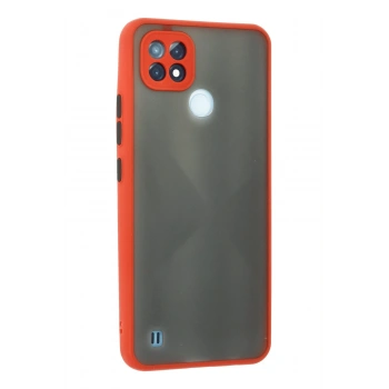 Realme C21 Kılıf Montreal Silikon Kapak - Kırmızı
