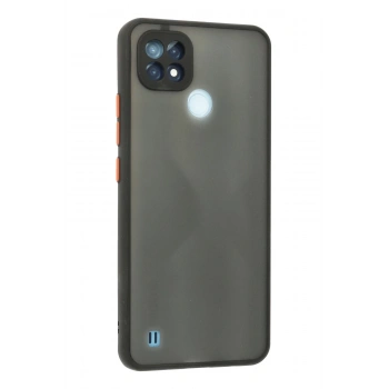 Realme C21 Kılıf Montreal Silikon Kapak - Siyah