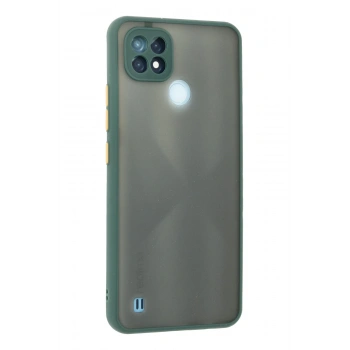 Realme C21 Kılıf Montreal Silikon Kapak - Yeşil