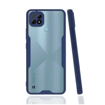 Realme C21 Kılıf Platin Silikon - Lacivert