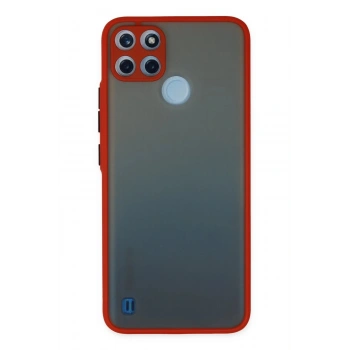 Realme C21Y Kılıf Montreal Silikon Kapak - Kırmızı