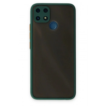 Realme C25 Kılıf Montreal Silikon Kapak - Yeşil
