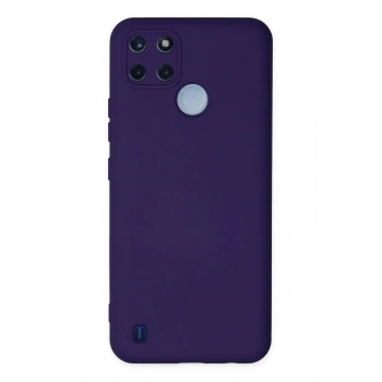 Realme C25Y Kılıf Nano içi Kadife Silikon - Mor