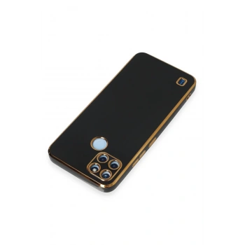 Realme C25Y Kılıf Volet Silikon - Siyah