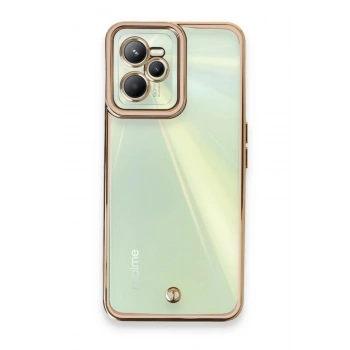 Realme C35 Kılıf Liva Lens Silikon - Pudra