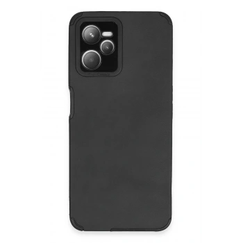 Realme C35 Kılıf Loop Deri Silikon - Siyah