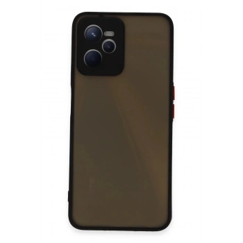 Realme C35 Kılıf Montreal Silikon Kapak - Siyah