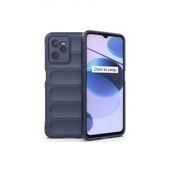 Realme C35 Kılıf Optimum Silikon - Lacivert