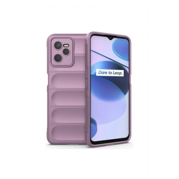Realme C35 Kılıf Optimum Silikon - Mor