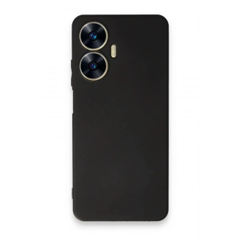 Realme C55 Kılıf First Silikon - Siyah