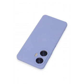 Realme C55 Kılıf Nano içi Kadife Silikon - Lila