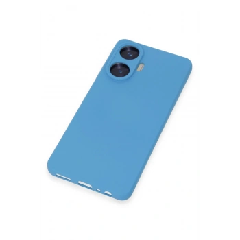 Realme C55 Kılıf Nano içi Kadife Silikon - Mavi