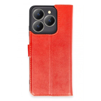 Realme C63 Kılıf Trend S Plus Kapaklı Kılıf - Kırmızı