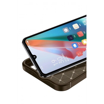 Realme C75 4G Auto Focus Karbon Kapak - Kahverengi