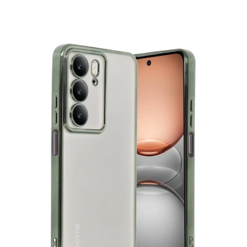 Realme C75 4G Kılıf Lensli Silikon - Yeşil