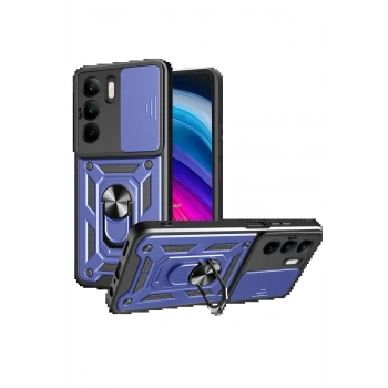 Realme C75 4G Kılıf Pars Lens Yüzüklü Silikon - Lacivert