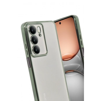 Realme C75 4G Kılıf Razer Lensli Silikon - Yeşil