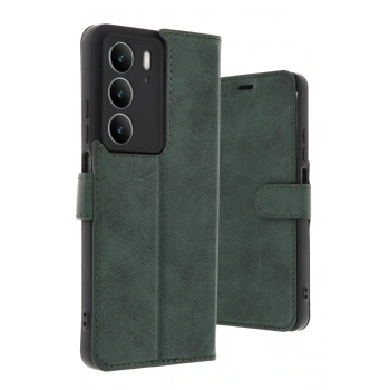 Realme C75 4G Trend S Plus Kapaklı Kılıf - Koyu Yeşil