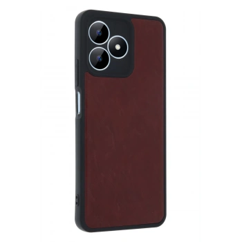 Realme Note 50 4G Kılıf Aras Deri Kapak - Bordo