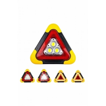 Reflektör Güneş Enerjili Taşınabilir Portatif Acil Güvenlik Işığı Araba Acil Uyarı Işığı