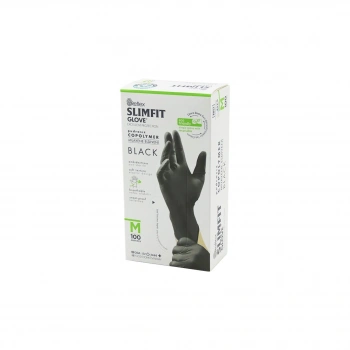 REFLEX SLİMFİT GLOVE KOD-032 M SİYAH PUDRASIZ MUAYENE ELDİVEN 100LÜ (4887)