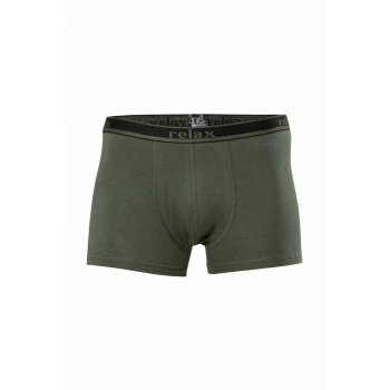 Relax Pamuklu Esnek Erkek Boxer Haki - 1268A