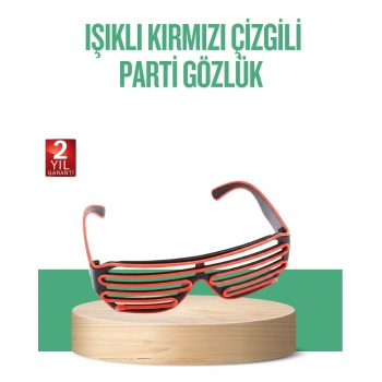 Renkli Işıklı Gözlük Eğlenceli Gece Aksesuarı