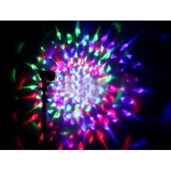 Renkli Led Döner Başlıklı Disko Ampulü