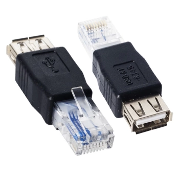 RJ 45 ERKEK USB A DİŞİ ETHERNET ÇEVİRİCİ JACK FİŞ (4887)