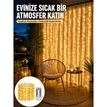 Romantik Ambiyans İçin Uzaktan Kumandalı Günışığı Peri Led Yeni Nesil