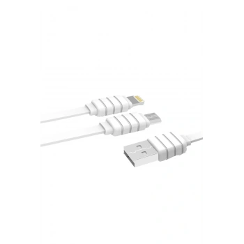 S56 2in1 (Lightning-Micro USB) Kablo 1.2M 2.1A