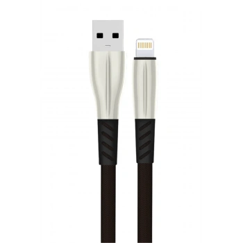 S89 Metal Uçlu Lightning Kablo iphone Uyumlu 1M 2.4A - Siyah