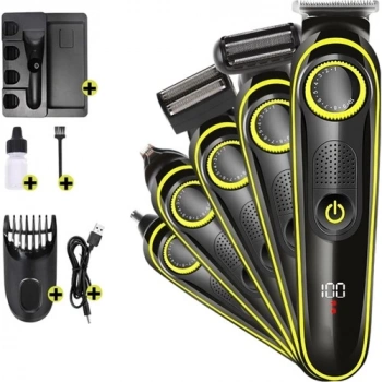 Saç &amp; Sakal Şekillendirici Tıraş Makinesi Erkek Bakım Seti 5 in 1 Ultimate (4887)